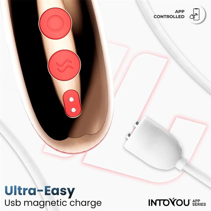 Intoyou Rondy - Wibrator podwójny z symulacją seksu oralnego, sterowany aplikacją