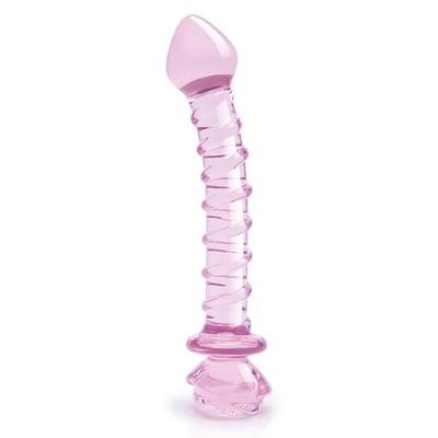 Dream toys Glaze Glass Rosebud Spiral - Szklane dildo
