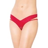 Softline 2438 - Stringi z otwartym krokiem, czerwone