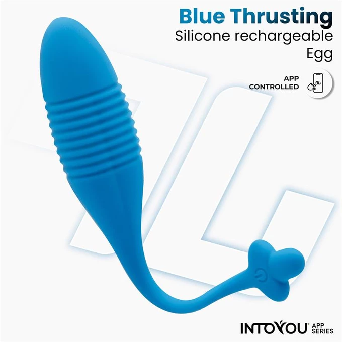 Intoyou Egg with Thrusting - Wibrujące jajeczko z funkcją pulsacji, Sterowane aplikacją