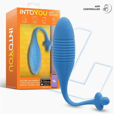 Intoyou Egg with Thrusting - Wibrujące jajeczko z funkcją pulsacji, Sterowane aplikacją
