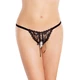 Softline 2250 - Stringi z otwartym krokiem, czarne