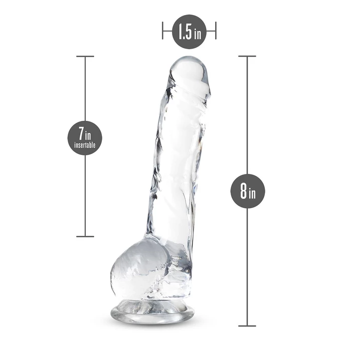 Blush 8 Inch Crystalline - Dildo Klasyczne