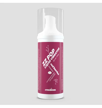 Crushious ZZ Pop Liquid Vibrator - stymulujący lubrykant smakowy, red berries