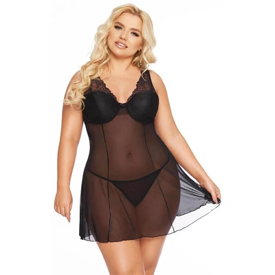 Softline Berta - Zwiewna koszulka, czarna