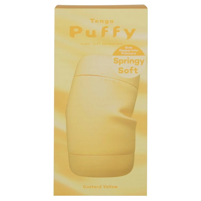 Tenga Puffy Custard Yellow - Masturbator Klasyczny z miękką teksturą