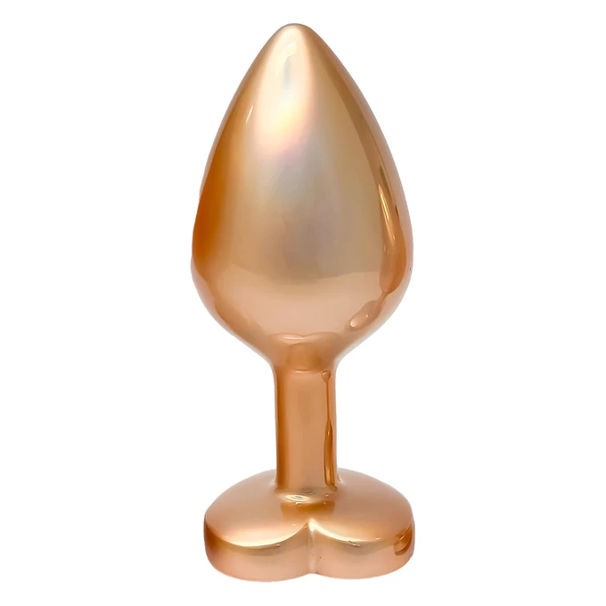 Dream Toys Gleaming Love Pearl - Korek analny z serduszkiem, Złoty, M