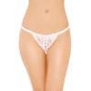 Softline 2250 - Stringi z otwartym krokiem, białe