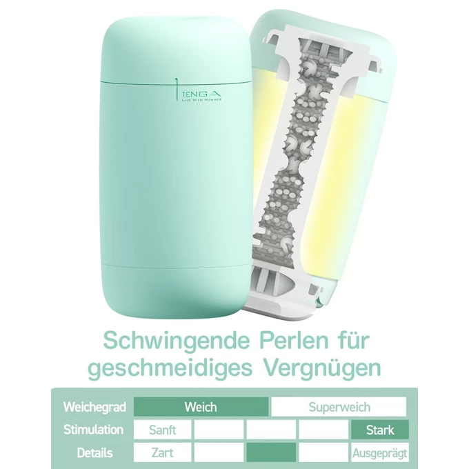 Tenga Puffy Mint Green - Masturbator Klasyczny z miękką teksturą