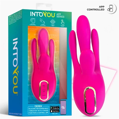 Intoyou Derek Vibe - Wibrator multifunkcyjny z 4 ramionami, Sterowany aplikacją