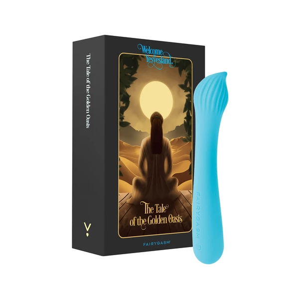 Fairygasm Passionmania - Wibrator klasyczny z żebrowaniem, niebieski