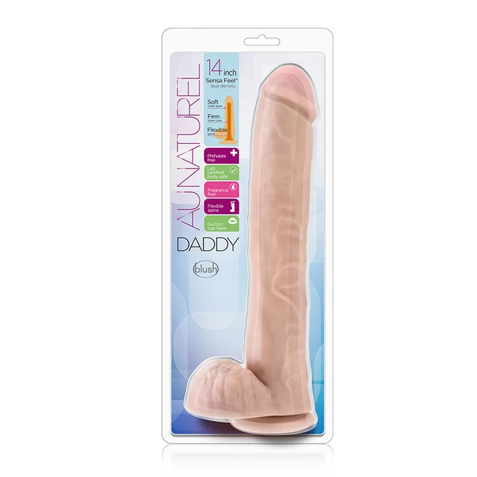 Blush Au Natural 14 inch daddy - Dildo Klasyczne z przyssawką