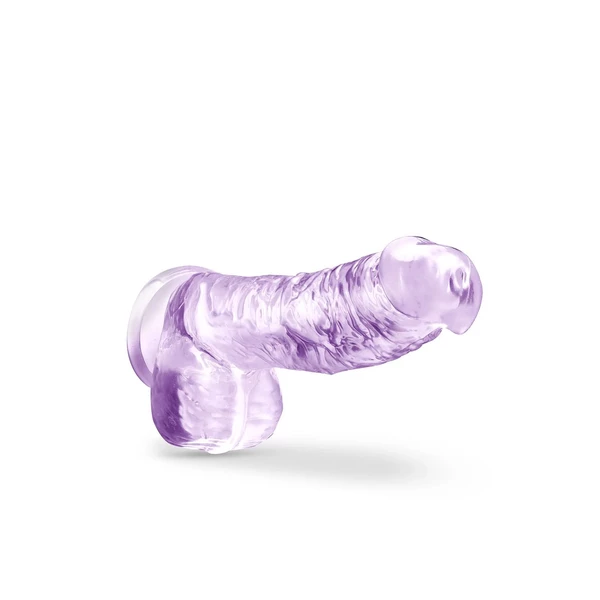 Blush 6 Inch Crystalline Dildo Rose - Dildo Klasyczne z przyssawką, fioletowe