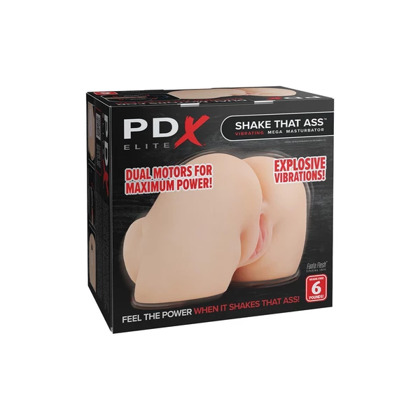 Pipedream PDX Elite Shake That Ass - Wibrujący masturbator naturalistyczny