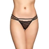 Softline G-String 2493 - Koronkowe stringi, czarne