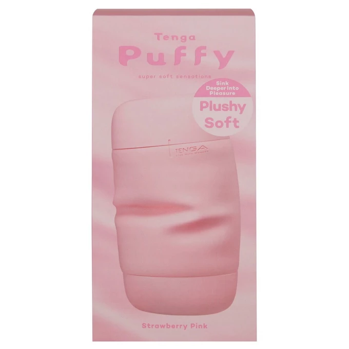 Tenga Puffy Strawberry pink  - Masturbator Klasyczny z miękką teksturą