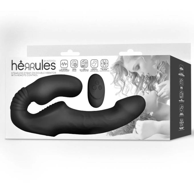 Intoyou Strapless StrapOn - Wibrujące strap on, sterowane pilotem