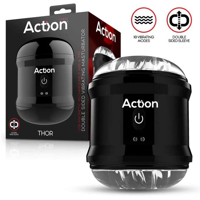 Action Thor Double Sided - Masturbator wibrujący