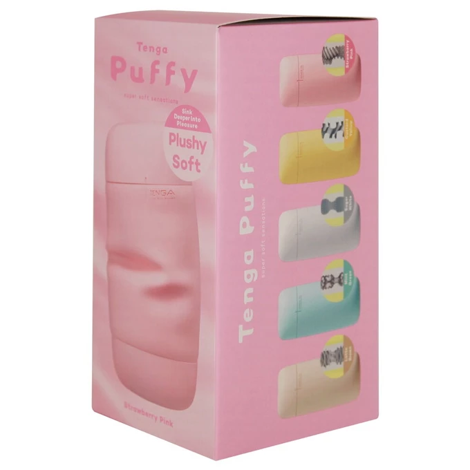 Tenga Puffy Strawberry pink  - Masturbator Klasyczny z miękką teksturą