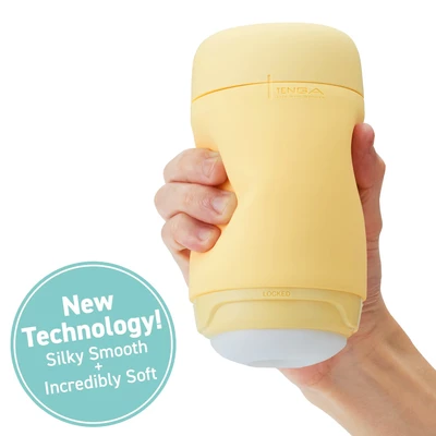 Tenga Puffy Custard Yellow - Masturbator Klasyczny z miękką teksturą