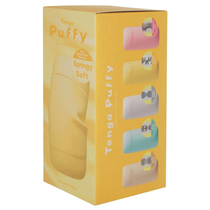 Tenga Puffy Custard Yellow - Masturbator Klasyczny z miękką teksturą