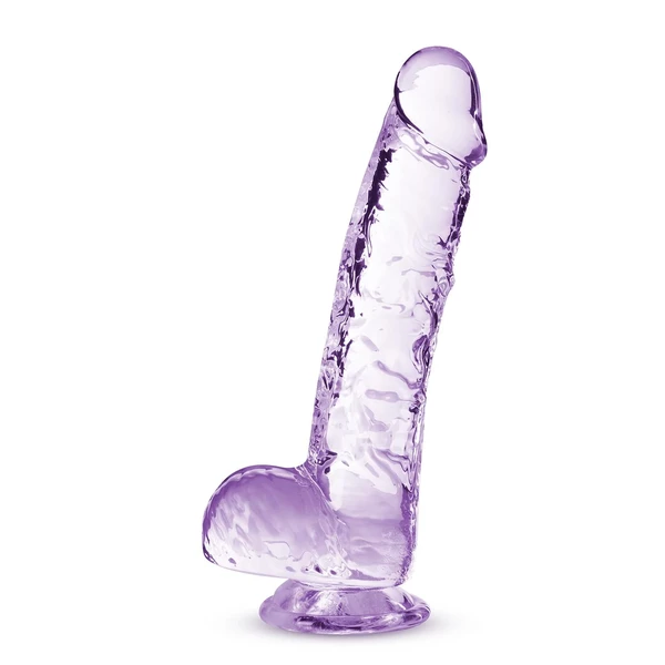 Blush 6 Inch Crystalline Dildo Rose - Dildo Klasyczne z przyssawką, fioletowe