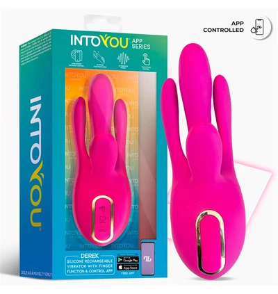 Intoyou Derek Vibe - Wibrator multifunkcyjny z 4 ramionami, Sterowany aplikacją