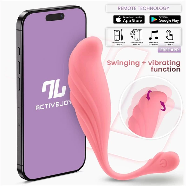 Intoyou App Series Waving - Wibrujące jajeczko z funkcją oscylacji, sterowane aplikacją