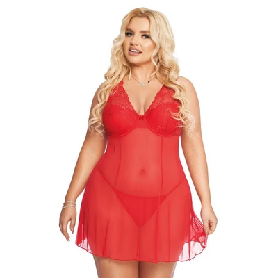 Softline Berta - Zwiewna koszulka, Czerwona