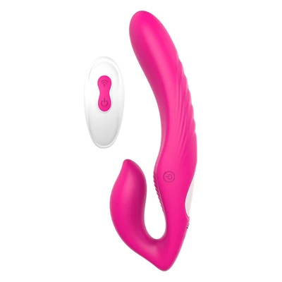 Dream toys Remote Double Dipper - Wibrujący strap on sterowany pilotem