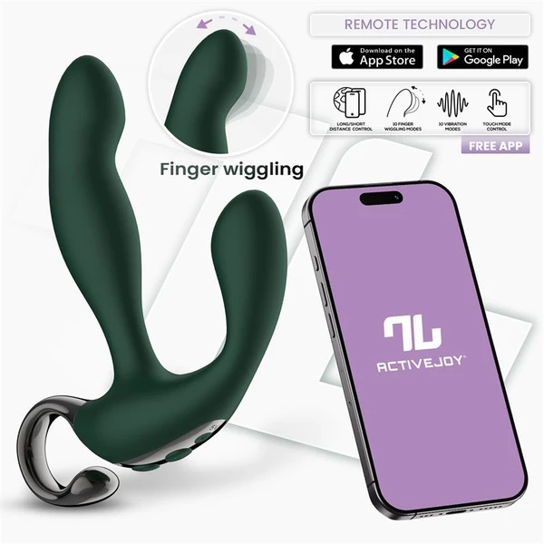 Intoyou App Series Greeny Wiggling - Wibrujący masażer prostaty sterowany aplikacją