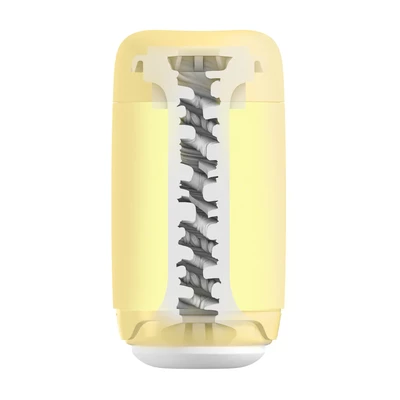 Tenga Puffy Custard Yellow - Masturbator Klasyczny z miękką teksturą