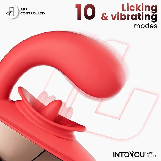 Intoyou Rondy - Wibrator podwójny z symulacją seksu oralnego, sterowany aplikacją