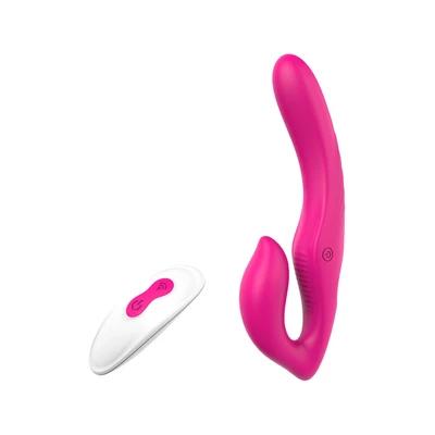 Dream toys Remote Double Dipper - Wibrujący strap on sterowany pilotem