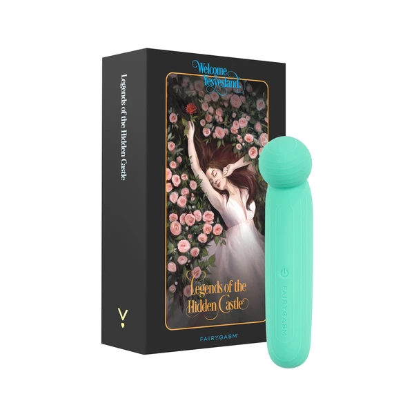 Fairygasm LustTree - Wibrator typu wand, niebieski