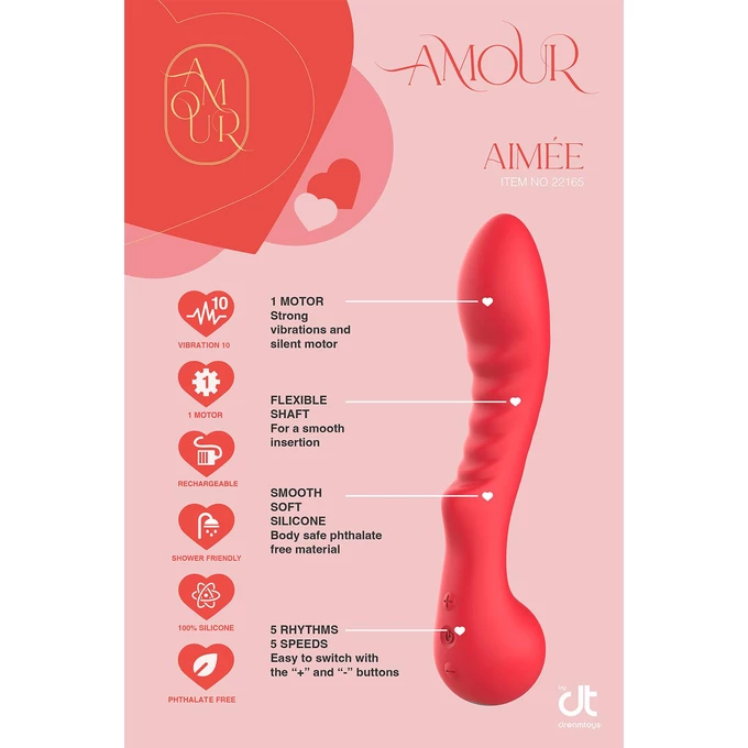 Dream toys Amour Flexible G Spot - Elastyczny wibrator punktu G
