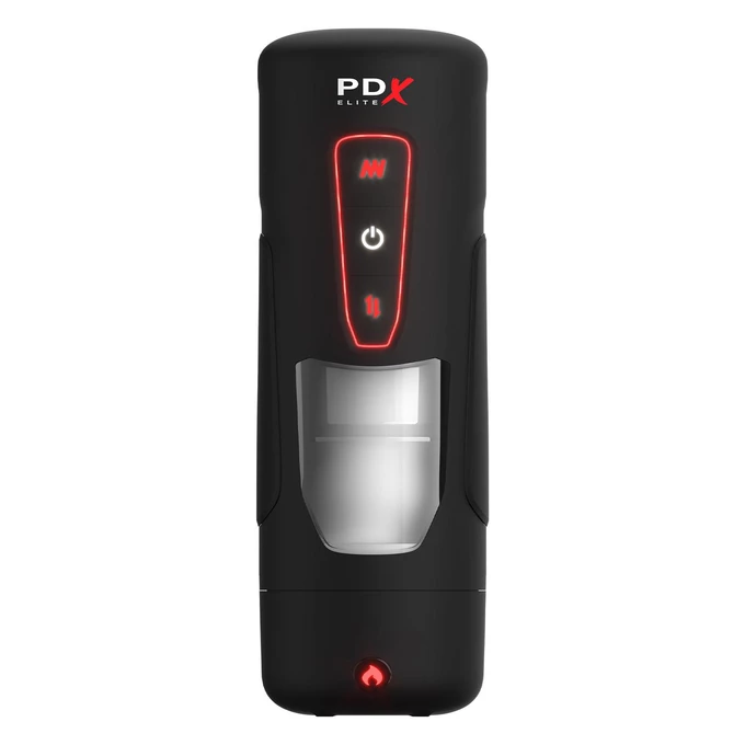 Pipedream PDX Elite Milk me hotter - Masturbator wibrujący z funkcją pchania