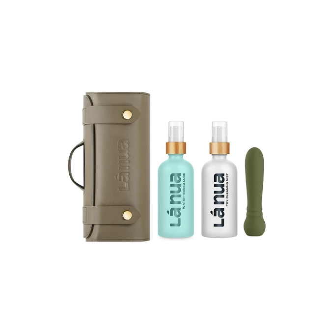 La Nua Gift bag - Zestaw prezentowy z wibratorem typu Bullet, lubrykantem bezsmakowym, toy cleanrem i etui
