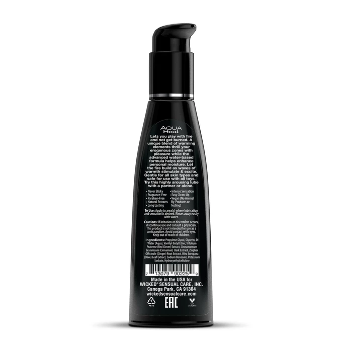 Wicked Aqua Heat 120 ml - Lubrykant rozgrzewający
