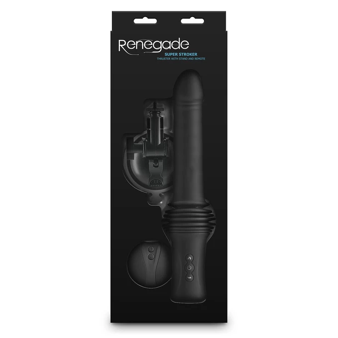 Ns Novelties Super Stroker Black - Pulsator z funkcją nagrzewania, sterowany pilotem