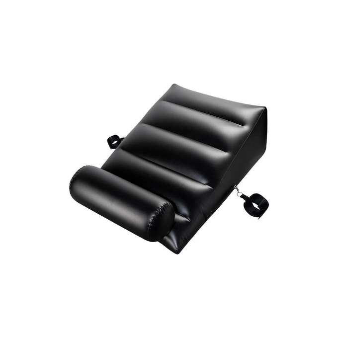 NMC Dark Magic Ramp Wedge - Pompowana poduszka do seksu z kajdankami