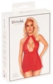 Kissable Babydoll - Koronkowa koszulka, czerwona