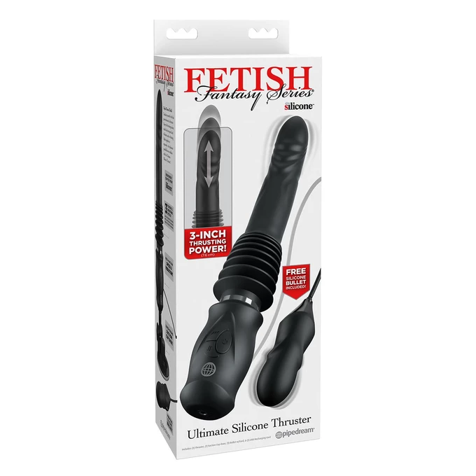Pipedream Ultimate Silicone Thruster - Wibrator z funkcją pulsacji, z przyssawką
