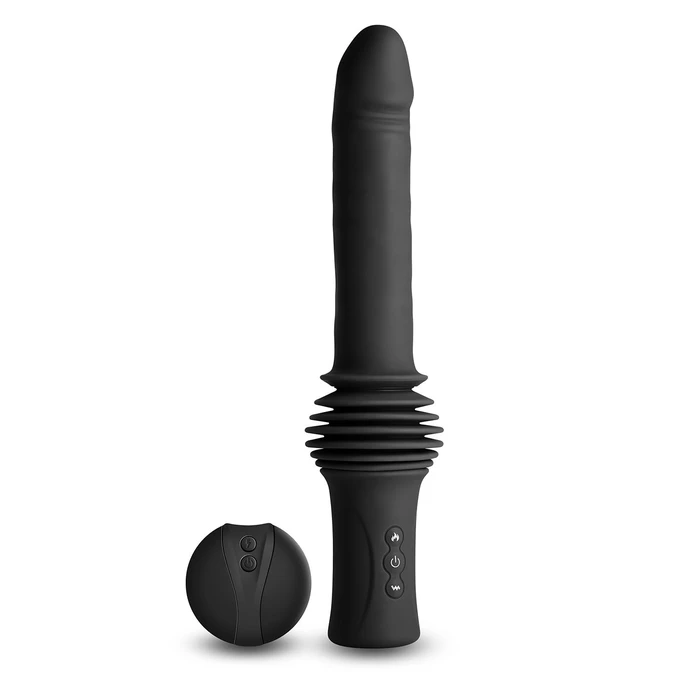 Ns Novelties Super Stroker Black - Pulsator z funkcją nagrzewania, sterowany pilotem