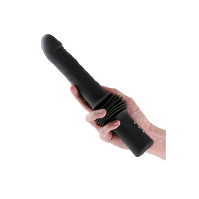 Ns Novelties Super Stroker Black - Pulsator z funkcją nagrzewania, sterowany pilotem