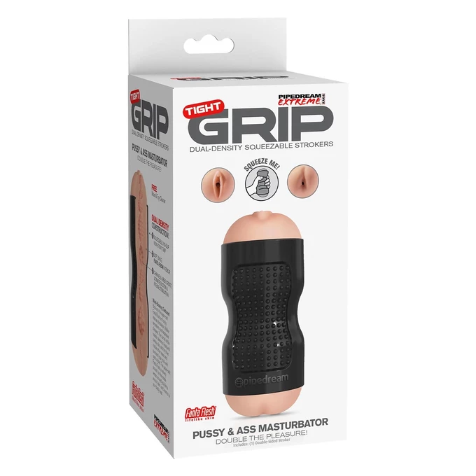 Pipedream PDX Elite Tight Grip Pussy &amp; Ass - Masturbator klasyczny podwójny