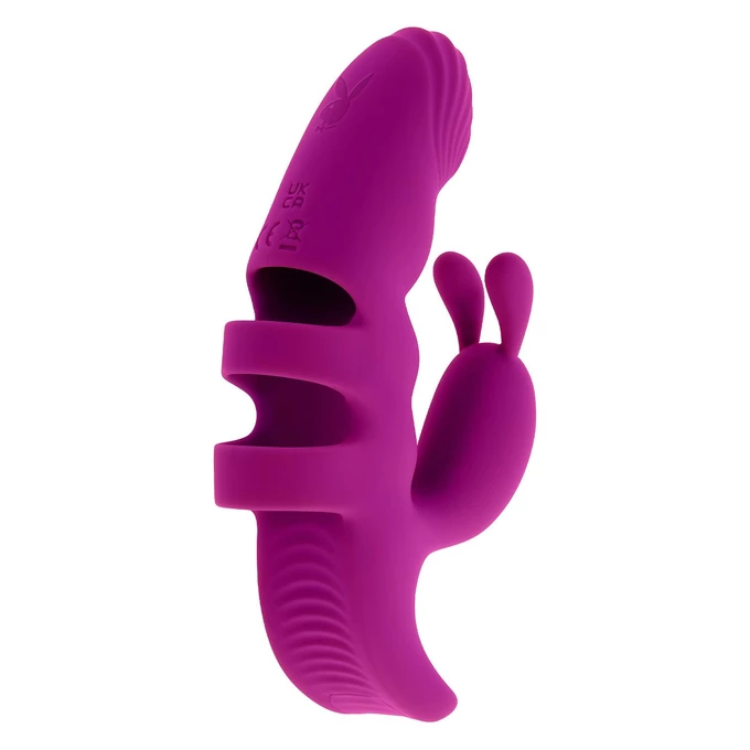 Playboy Lend a hand - Wibrator na palec z funkcją pulsacji, różowy