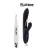 Playboy Aureus - Wibrator króliczek, czarny