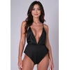 Passion Sensie Black - Satynowe body, czarne
