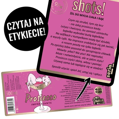 Laq Prosiecco imprezzante - żel pod prysznic waniliowy, 100 ml